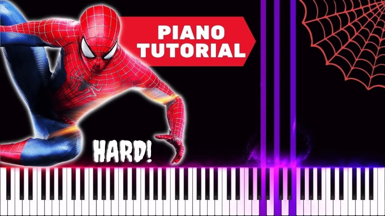 Spiderman Medley - Incredible Piano Cover and Hard Piano Tutorial