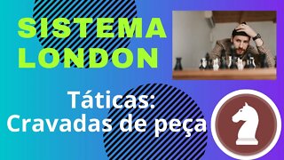 SISTEMA LONDON TÁTICA: MUITAS CRAVADAS DE PEÇAS #xadrez #sistemalondon #comojogarxadrez