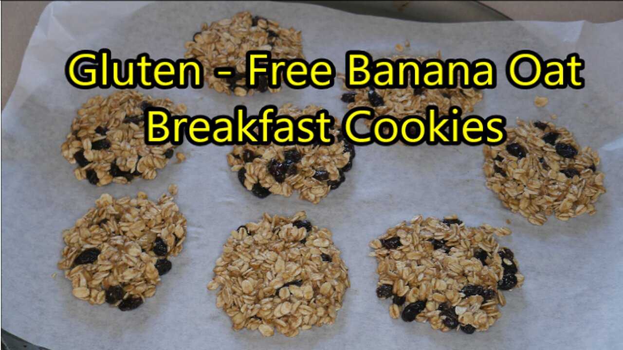 Gluten Free Banana Oat Breakfast Cookies