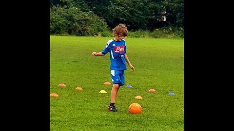 getting up not using hands and striking a football exercise