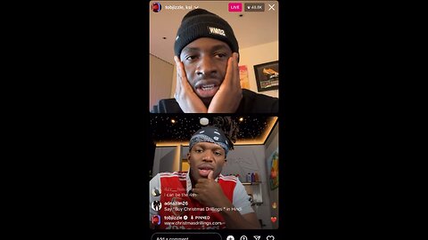 KSI GOES LIVE ON IG WITH SOME SIDEMEN MEMBERS TOBI (TBJZL) & BEHZINGA (22/12/22)