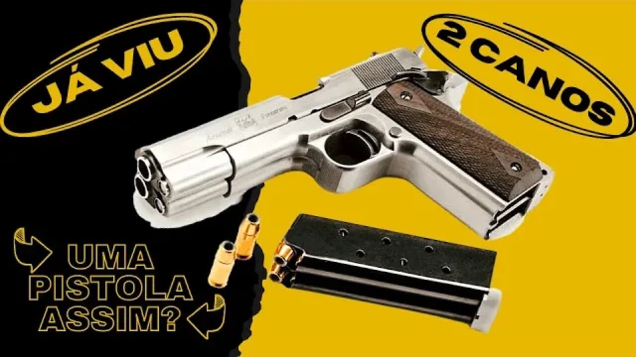 Pistola 1911 calibre .45 de DOIS CANOS - JÁ TINHA VISTO?