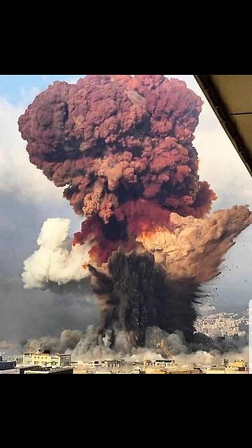 BEIRUT LEBANON EXPLOSION FROM MULTIPLE ANGLES