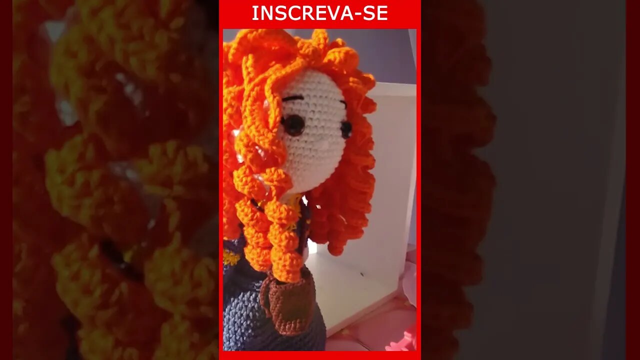 Merida Valente receita amigurumi grátis passo a passo #shorts