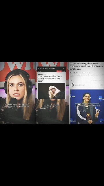 America celebrates Biological Men as Women and Athletes of the Year.