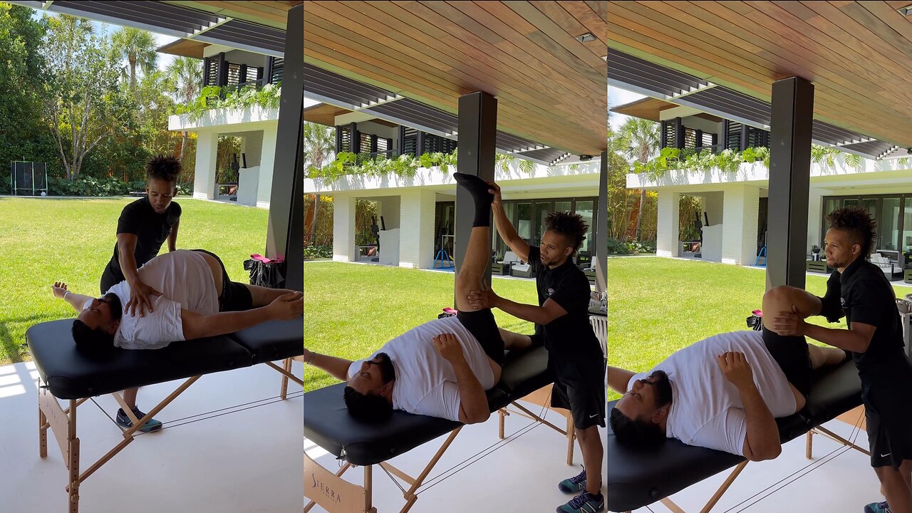 DJ Khaled WARMS UP with Stretches for BIG Golf Game!