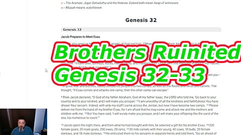 Jacob and Esau Reunite Genesis 32 33
