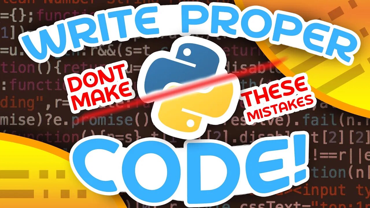 Write Python Code Properly!