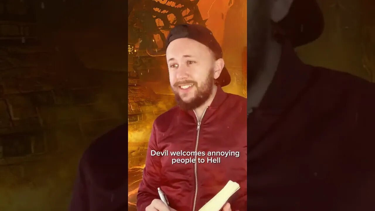 The devil welcoming annoying people to hell 8