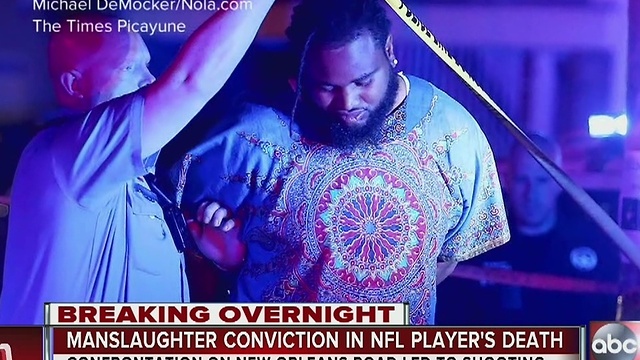 Manslaughter conviction in death of ex-NFL star
