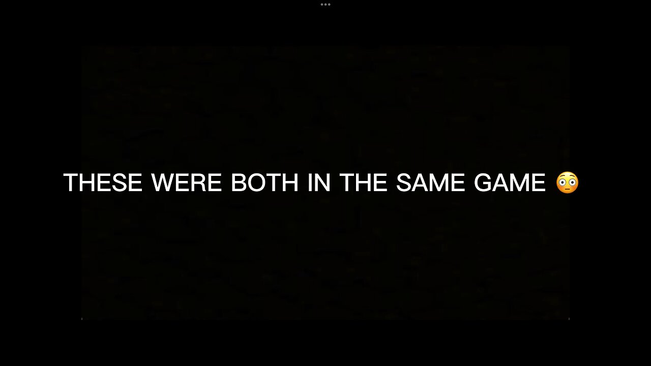 These were both in the same game 😳