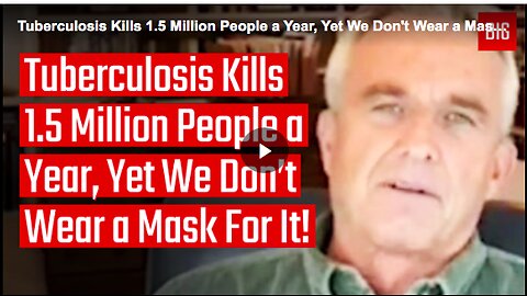 People not wearing a mask against tuberculosis, which kills 1.5 million people a year