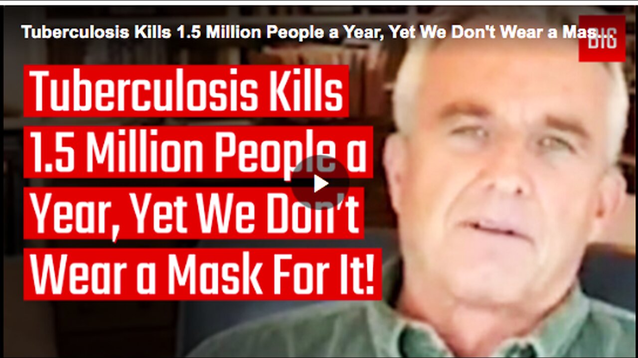 People not wearing a mask against tuberculosis, which kills 1.5 million people a year