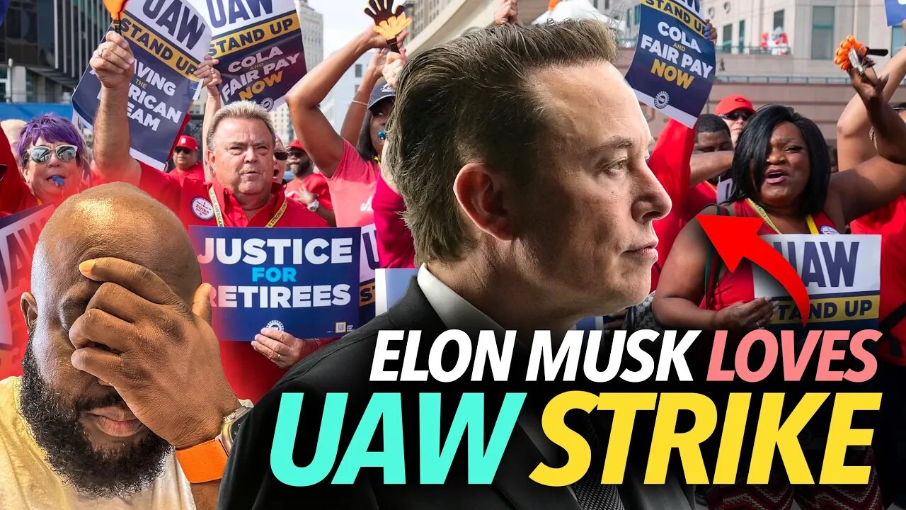 Tesla's Elon Musk LOVE UAW's Shawn Fain Striking Ford, Stellantis, and GM, Continue To Make Billions