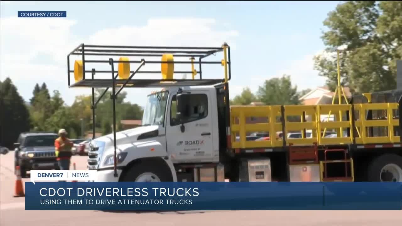 CDOT using driverless trucks in some construction zones