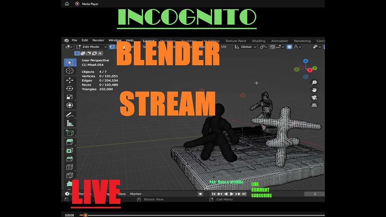 Blender Sculpting N Doing Work LIVE ***STREAM***