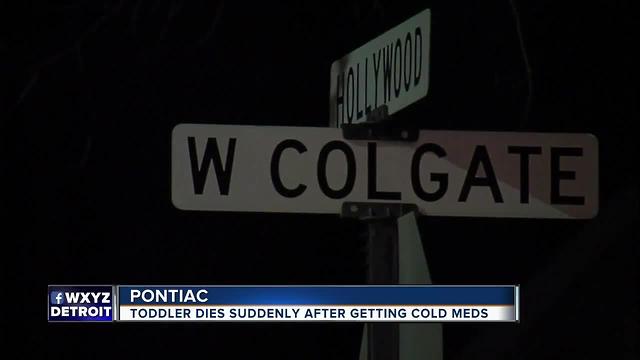 Toddler dies suddenly after getting cold medicine