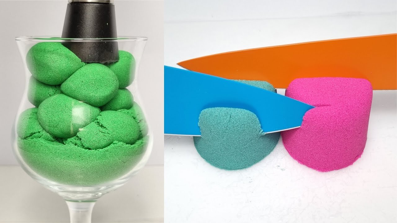 Very Satisfying and Relaxing Kinetic Sand ASMR