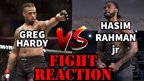 GREG HARDY VS HASIM RAHMAN JR.(FIGHT REACTION)!!!