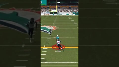 Dolphins TE Mike Gesicki Pass Reception Gameplay - Madden NFL 22 Mobile Football