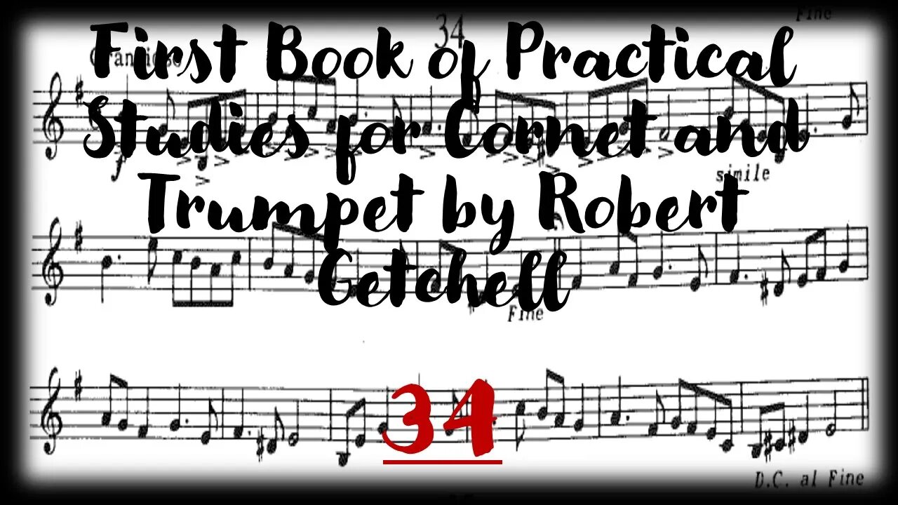 🎺 [GETCHELL 34] First Book of Practical Studies for Cornet and Trumpet by Robert Getchell