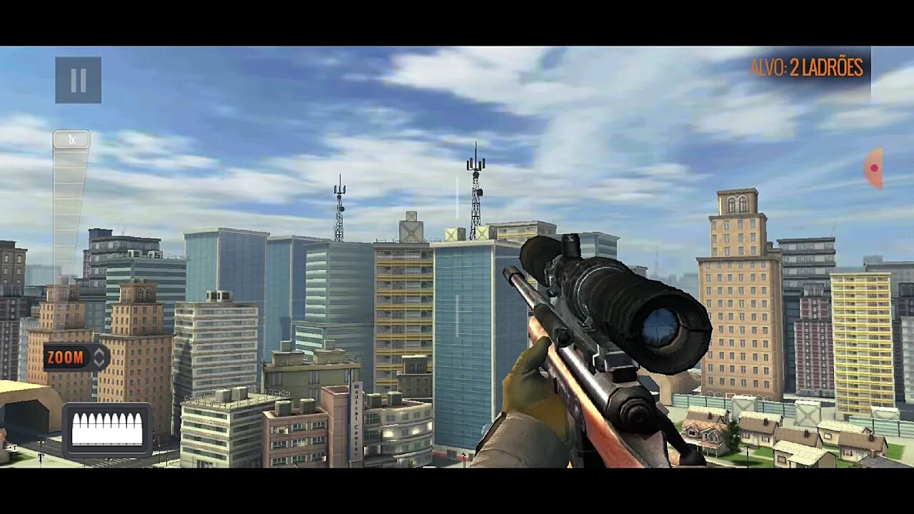 GUIGAMES - Sniper 3D Assassin - Small Valleys - Missão 3 - Ladrões de Rapel