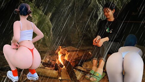 Solo Overnight Camping - Relaxing In The Tent With The Satisfying Sound OF Nature