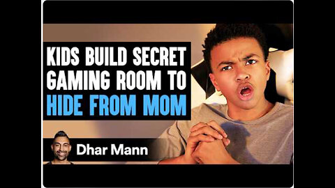 Kids build secret gaming room to hide from mom