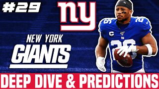 New York Giants Deep Dive & Predictions