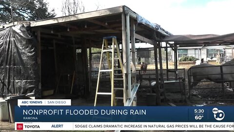 Nonprofit in East San Diego County braces for more rain after recent flood damage