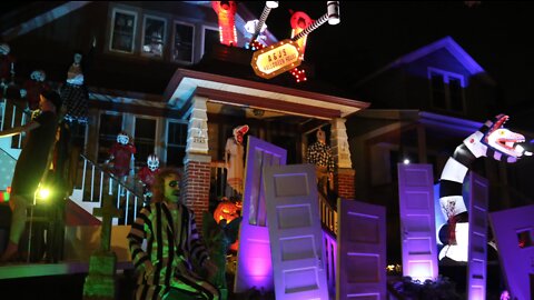 A & J's Halloween house in Bay View returns with a Beetlejuice display