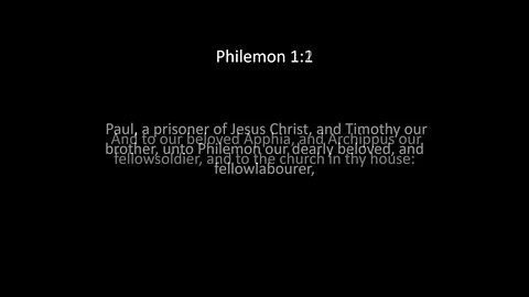 Philemon Chapter 1