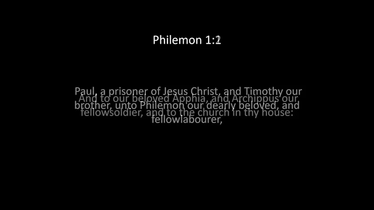 Philemon Chapter 1