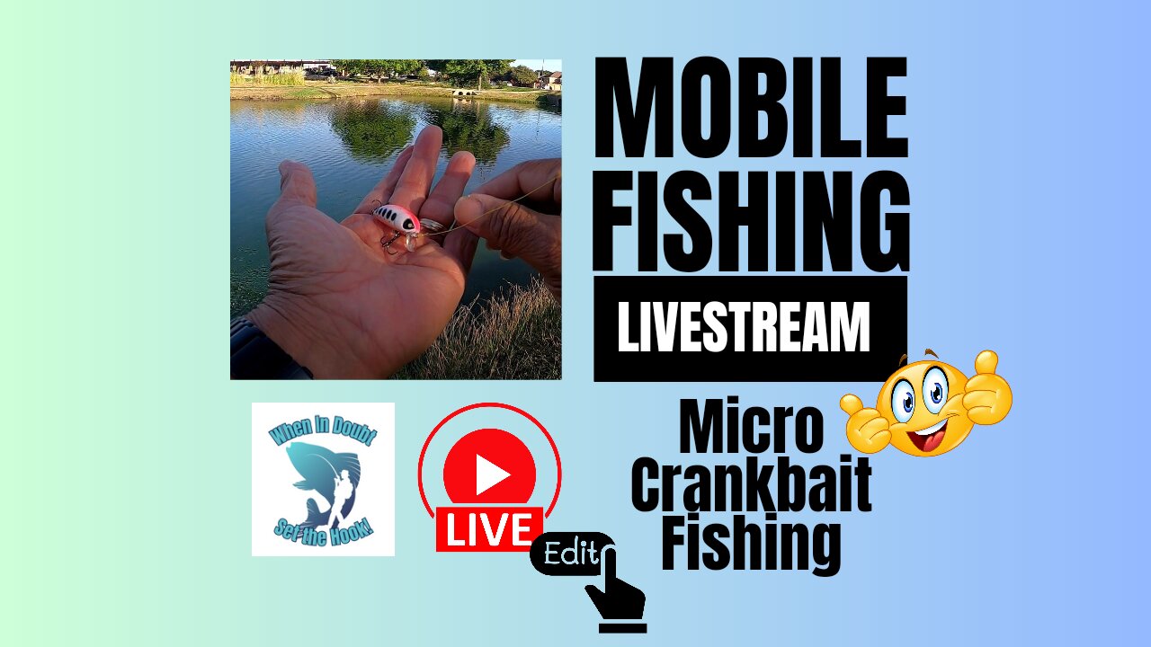 Micro Crankbait Fishing, Ultralight Baitcasting #mobile #fishing #livestream