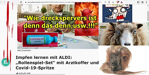 "Wie dreckspervers ist denn das denn, usw.!!!" ...