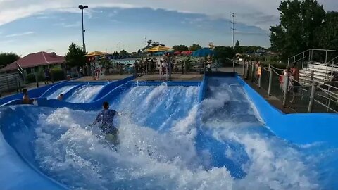 flowrider - Zak - 4 at Soak City, Kings Island