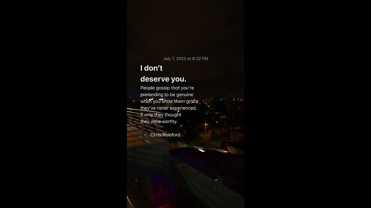 You'll never know - July 07, 2023