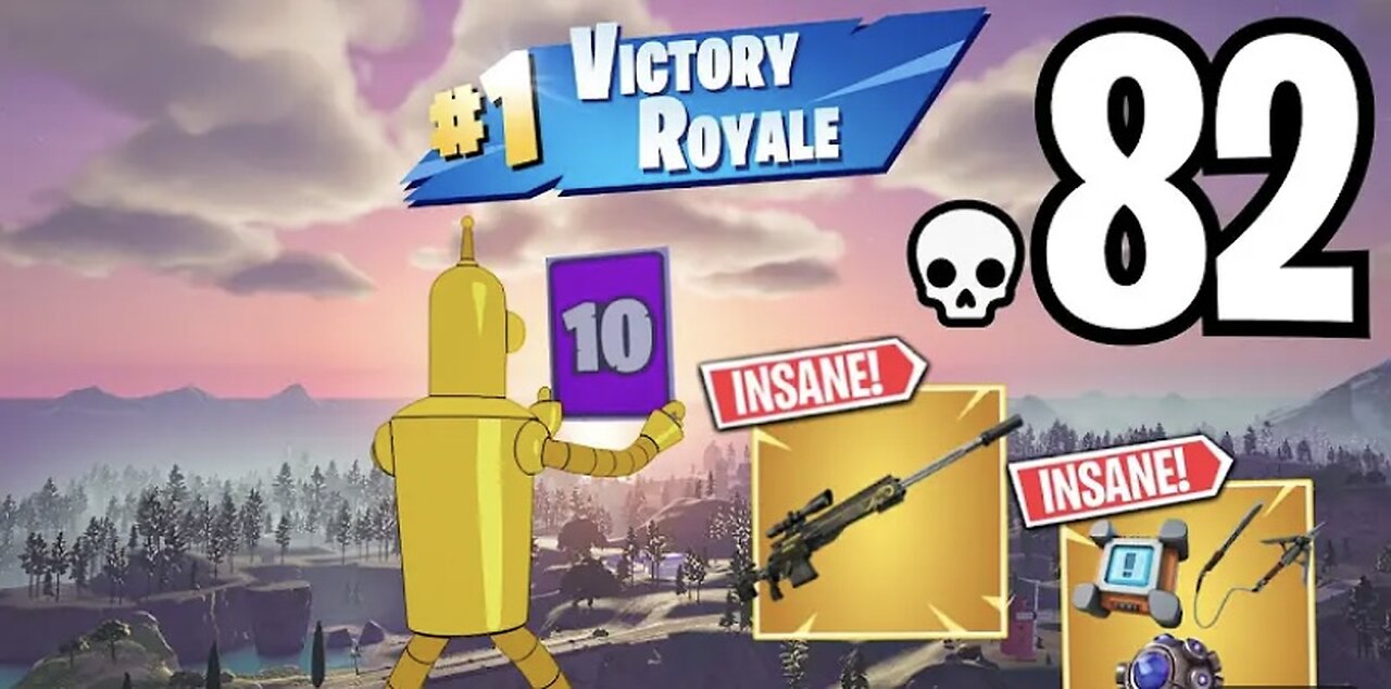 82 Eliminations Solo vs Squads Wins Full gameplay (Fortnite chapter 5 Season 1)