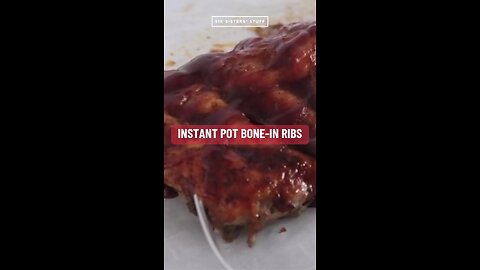 INSTANT POT Bone-In Ribs #recipe - Six Sisters' Stuff