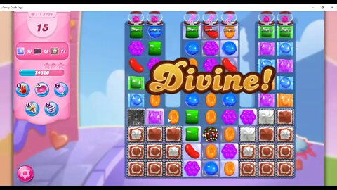 Candy Crush Level 5761 Talkthrough, 20 Moves 0 Boosters