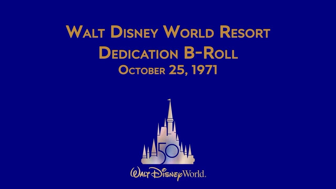 Walt Disney World Resort Magic Kingdom Dedication Speech Roy O. Disney