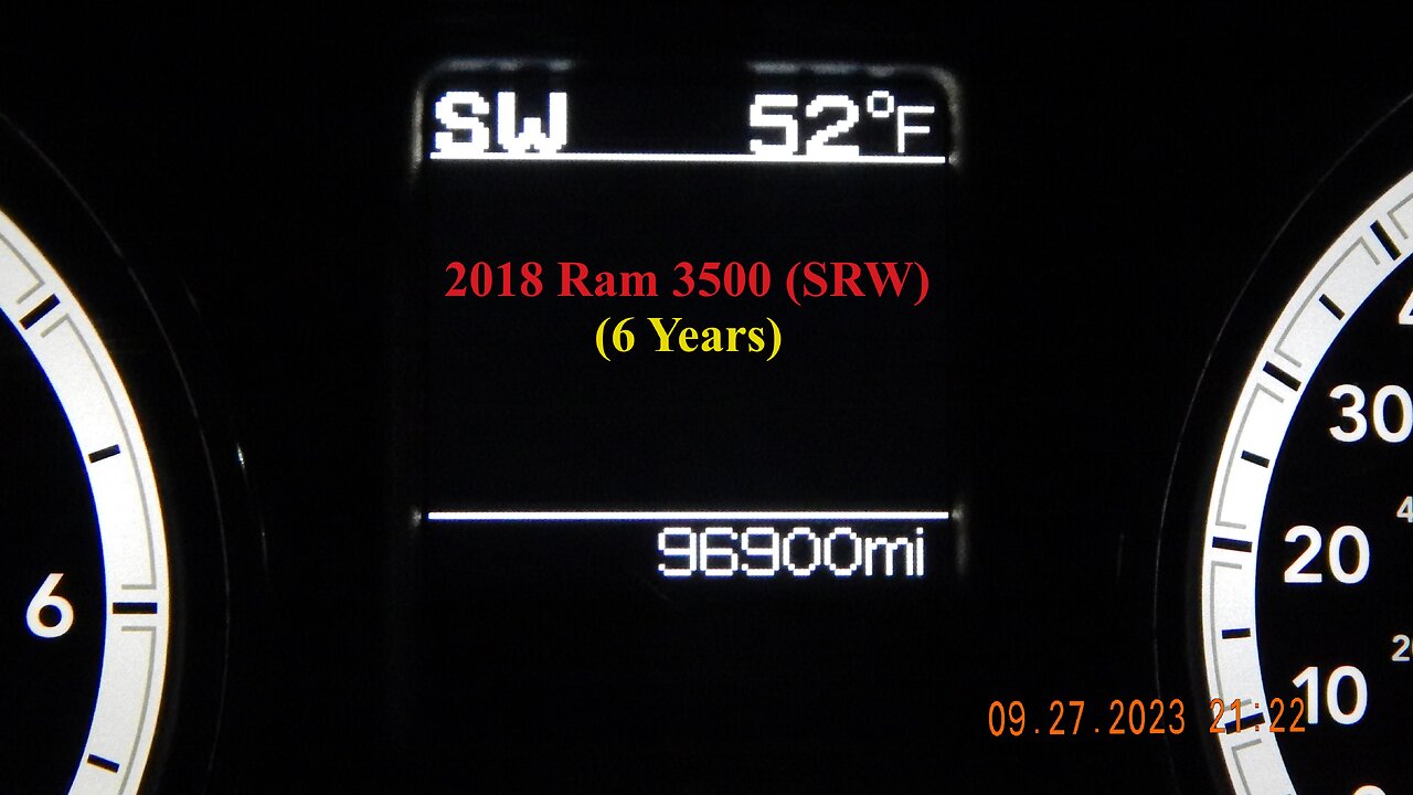 I’ve Had My 2018 Ram 3500 (SRW) For 6 Years – 10/09/2023