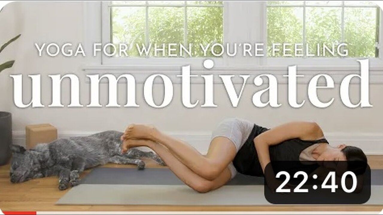 Yoga For When You Are Feeling Unmotivated | 20-Minute Home Yoga