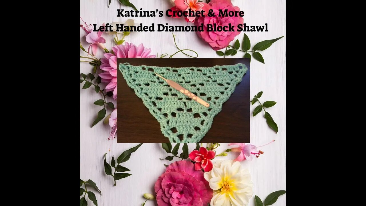 Left Handed Diamond Block Shawl