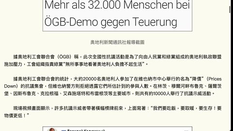 “要溫飽！要生存！”奧地利爆發萬人大遊行
