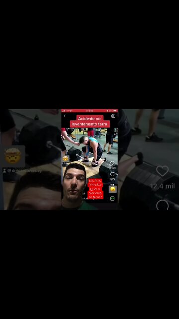 Acidente no levantamento terra #shorts #hipertrofia #musculacao #força #academia #emagrecer #fyp
