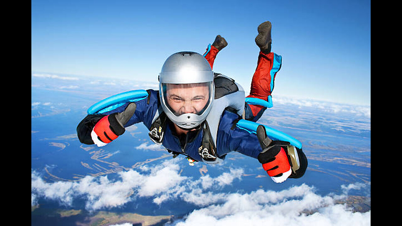 Skydiving through the cloud and amazing experience and unexpected moments.