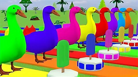 4 Giant Duck Cartoon,Tiger,Cow,rabbit,Gorilla,Hamsters,Dog,Cat Wild Animals Crossing Fountain 2023