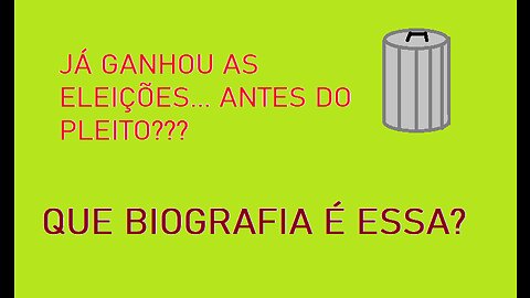 Biografia Larápia Estava Pronta ANTES das Eleições?