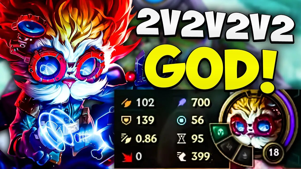 Heimer Can SHOOT EZREAL ULTS in 2v2v2v2!! League Of Legends Gameplay